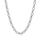 4.6mm 14k White Gold Oval Rolo Chain-2