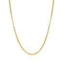 18k Yellow Gold Diamond Cut Cable Link Chain (1.90 mm)-2