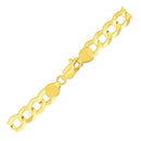 7.0mm 10k Yellow Gold Curb Bracelet-3