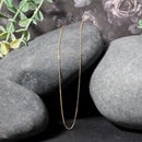 14k Yellow Gold Diamond Cut Cable Link Chain 0.8mm-4
