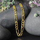 10K Yellow Gold Solid Figaro Chain (5.30 mm)-5