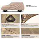 Jeep Cover for 1976–2006 – Water Resistant Taupe-2