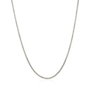 14k White Gold Classic Box Chain 1.0mm-2
