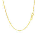 14k Yellow Gold Adjustable Cable Chain 1.5mm-2