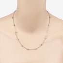 1.62 Carat Genuine Morganite .925 Sterling Silver Necklace-4