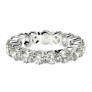 Round Cut Lab Grown Diamond Eternity Ring in 14k White Gold (3 cttw FG/VS2)-2