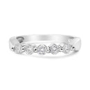 14K White Gold 1/2 Cttw Round-Cut 5-Stone Diamond Ring (H-I Color, SI1-SI2 Clarity) Size 7-4