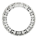 Round Cut Lab Grown Diamond Eternity Ring in 14k White Gold (3 cttw FG/VS2)-3