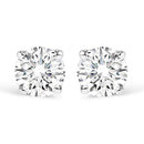 AGS Certified 14K White Gold 1.0 Cttw 4-Prong Set Brilliant Round-Cut Solitaire Diamond Push Back Stud Earrings (G-H Color, SI2-I1 Clarity)-7