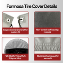 Deluxe tire/wheel covers fits tire 36.5"- 41" dia. for RV's, Travel Trailers, Toy Haulers, 5th wheel trailers, Truck, Van, SUV (Set of 4)-4