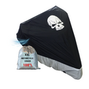 Deluxe Light Weight Motorcycle Cover with Skull Logo - Fits up to 108"L (XXL)-1