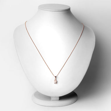 0.70 Carat Genuine Morganite .925 Sterling Silver Pendant - 0