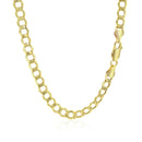 5.3mm 10k Yellow Gold Curb Chain-3