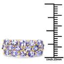 2.72 Carat Genuine Tanzanite .925 Sterling Silver Ring-3
