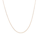 14k Rose Gold Diamond Cut Cable Link Chain 0.7mm-2