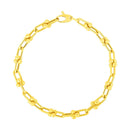 14k Yellow Gold 7 1/2 inch Jax Chain Bracelet-2