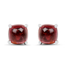 2.60 Carat Genuine Pink Topaz .925 Sterling Silver Earrings-1