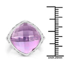 8.40 Carat Genuine Amethyst .925 Sterling Silver Ring-3