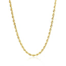 2.75mm 10k Yellow Gold Solid Diamond Cut Rope Chain-2