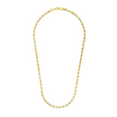 3.5mm 14k Yellow Gold Solid Diamond Cut Rope Chain-2