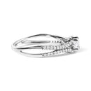 14K White Gold 5/8 Cttw Diamond Split Shank Engagement Ring  (G-H Color, VS2-SI1 Clarity) - Size 7-2
