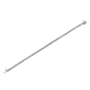 .925 Sterling Silver 1.0 Cttw Diamond Square Frame Miracle-Set Tennis Bracelet (I-J Color, I3 Clarity) - 7"-7