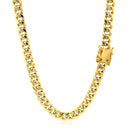 5.5mm 14k Yellow Gold Miami Cuban Semi Solid Chain-3