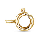 10K Yellow Gold Plated .925 Sterling Silver 4 Cttw Diamond Circle Hoop 18" Pendant Necklace (J-K Color, I1-I2 Clarity)-6