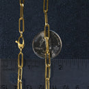 10K Yellow Gold Lite Paperclip Chain (4.20 mm)-6