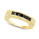 0.50 Carat Genuine Black Diamond .925 Sterling Silver Ring-2