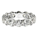 Round Cut Lab Grown Diamond Eternity Ring in 14k White Gold (6 cttw FG/VS2)-2
