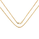 14K Yellow Gold 18inch 1.5mm Lite Rope Chain with Lobster Clasp-1