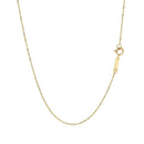 14k Yellow Gold Singapore Chain 0.8mm-3
