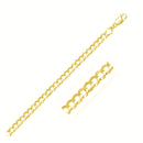 5.7mm 14k Yellow Gold Solid Curb Chain-5