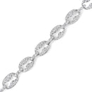 14K White Gold 1 1/2 Cttw Round Diamond Set Link Bracelet (I-J Color, I1-I2 Clarity) - 7"-4