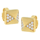 14K Yellow Gold 1/4 Cttw Diamond Pyramid Stud Earring (G-H Color, SI1-SI2 Clarity)-3