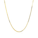 18k Yellow Gold Box Chain 0.8mm-2