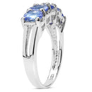 1.65 Carat Genuine Tanzanite .925 Sterling Silver Ring-3