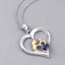 0.50 Carat Genuine Blue Sapphire .925 Sterling Silver Pendant-4