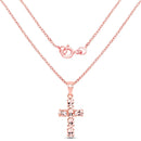 14K Rose Gold Plated 2.58 Carat Genuine Morganite .925 Sterling Silver Pendant-2