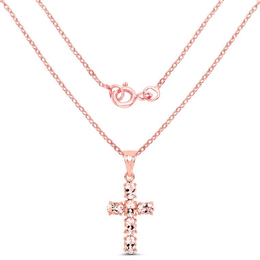 14K Rose Gold Plated 2.58 Carat Genuine Morganite .925 Sterling Silver Pendant - 0