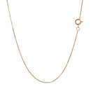 14k Rose Gold Classic Box Chain 0.45mm-3