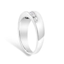 Men's.925 Sterling Silver 1/2 Cttw Diamond 9 Stone Band Ring - Size 10-4