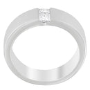 Men's 14K White Gold 1/4 ct.TDW Diamond Channel Band Ring (G-H, VS1-VS2)-6