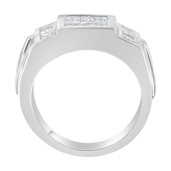 Men's 14K White Gold Diamond Cluster Ring (2 cttw, G-H Color, SI1-SI2 Clarity)