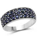 1.70 Carat Genuine Blue Sapphire .925 Sterling Silver Ring-1