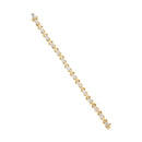10k Yellow Gold Plated .925 Sterling Silver 2.00 Cttw Round-Cut Diamond Link 7" Bracelet (H-I Color, I2-I3 Clarity)-4