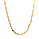 Imperial Herringbone Chain in 10k Yellow Gold (3.80 mm)-4