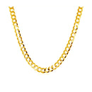 3.6mm 14k Yellow Gold Solid Curb Chain-2