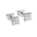 10k White Gold Diamond Stud Earrings (0.60 cttw, I-J Color, I2-I3 Clarity)-3